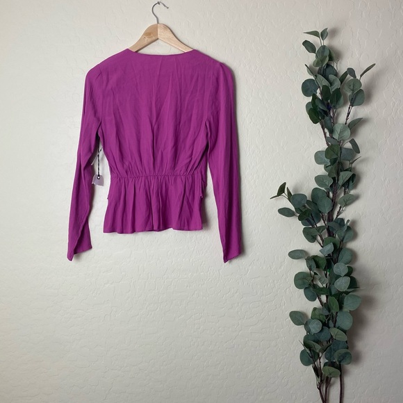 Leith Purple Long Sleeved Blouse XXS - Picture 5 of 5